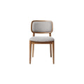 Modern Wooden Chair with Upholstered Seat and Backrest